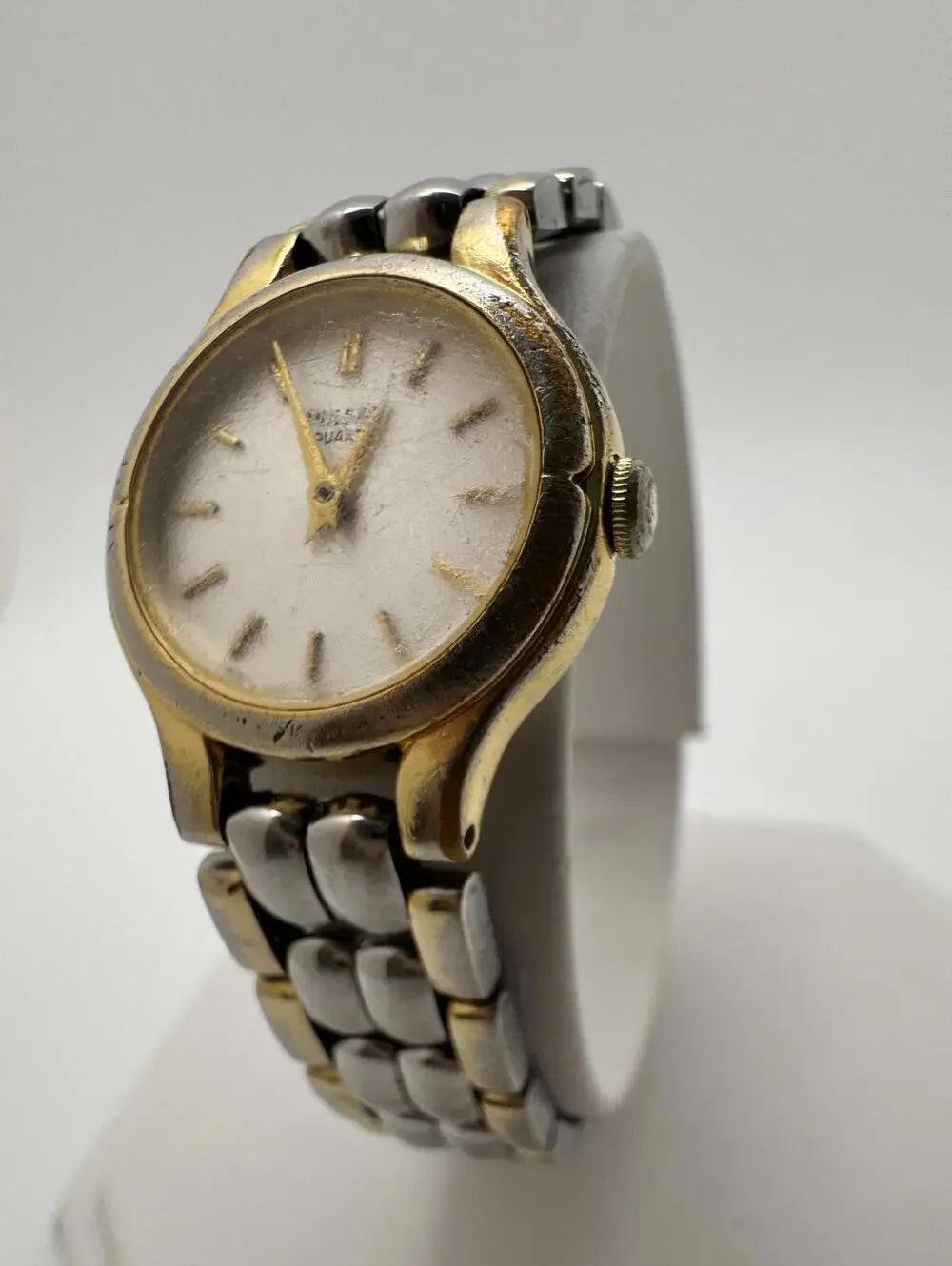 Vintage Pulsar Quartz Watch Gold Two Tone 22mm Japan Movement New Battery